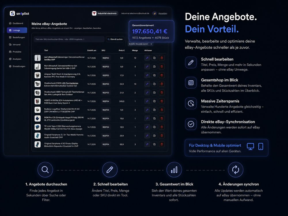 Artikelverwaltung & Lager